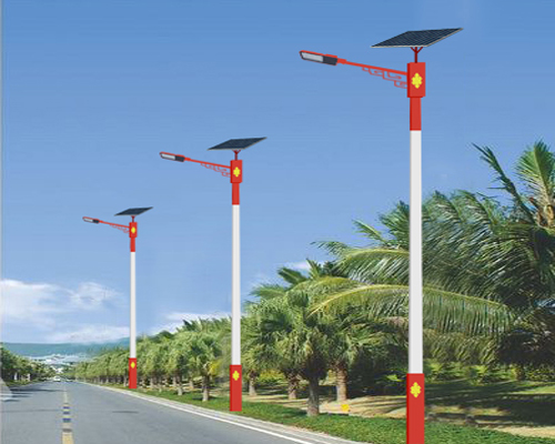 聂荣民族特色路灯