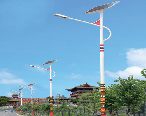 聂荣民族特色路灯