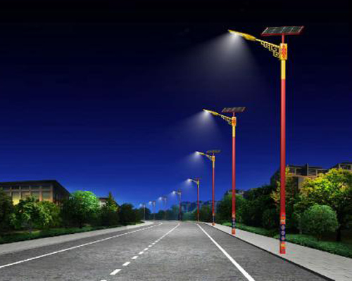 聂荣民族特色路灯